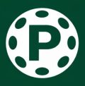 PickleballCrafts pickleball icon with letter P